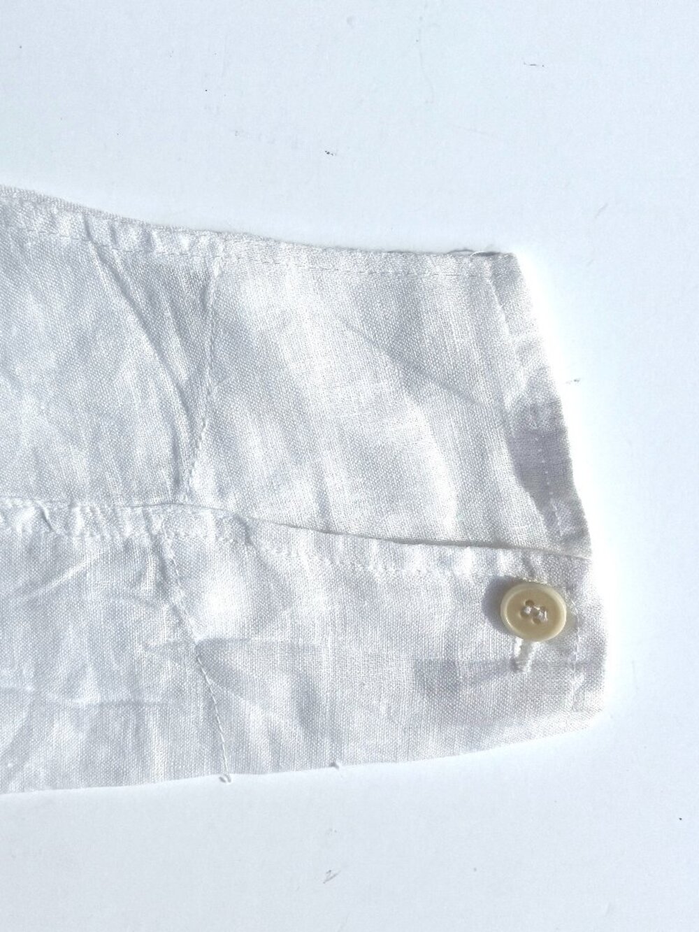 Women’s CP Shades White 100% Linen Long Sleeve Button Up Shirt, XXL - Picture 12 of 13